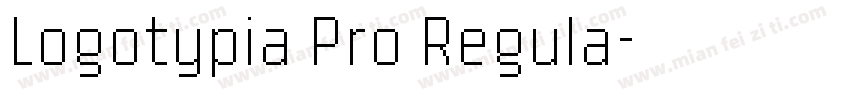 Logotypia Pro Regula字体转换
